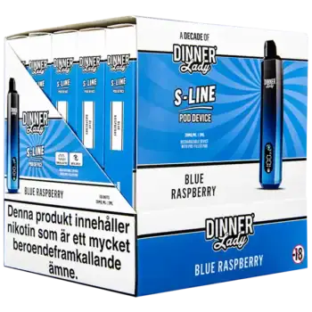 Dinner Lady S-Line Pod Kit Blue Raspberry 20 mg
