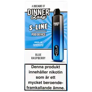 Dinner Lady S-Line Pod Kit Blue Raspberry 20 mg
