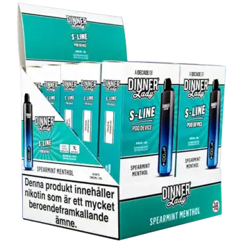 Dinner Lady S-Line Pod Kit Spearmint Menthol 20 mg