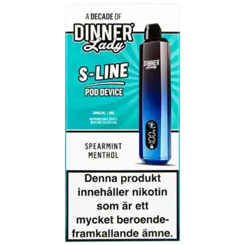 Dinner Lady S-Line Pod Kit Spearmint Menthol 20 mg
