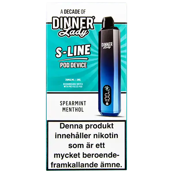 Dinner Lady S-Line Pod Kit Spearmint Menthol 20 mg