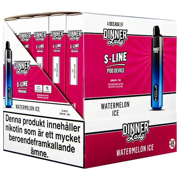 Dinner Lady S-Line Pod Kit Watermelon Ice 20 mg