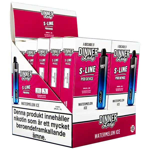 Dinner Lady S-Line Pod Kit Watermelon Ice 20 mg