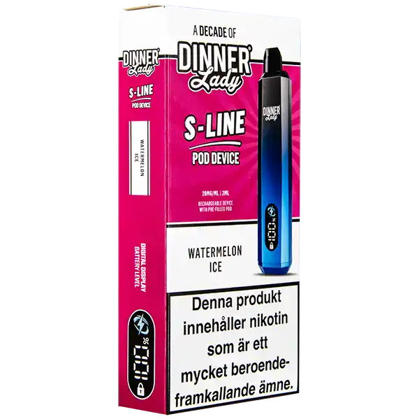 Dinner Lady S-Line Pod Kit Watermelon Ice 20 mg