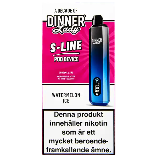 Dinner Lady S-Line Pod Kit Watermelon Ice 20 mg