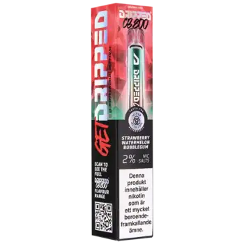 Dripped Crystal Bar Strawberry Watermelon Bubblegum 20 mg