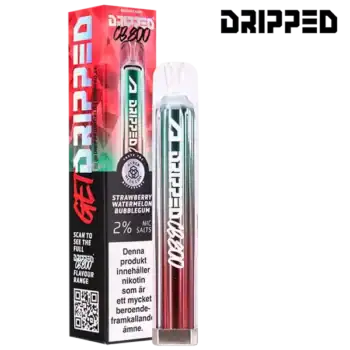 Dripped Crystal Bar Strawberry Watermelon Bubblegum 20 mg