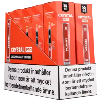 N One Crystal PRO Batteri Röd