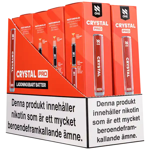 N One Crystal PRO Batteri Röd