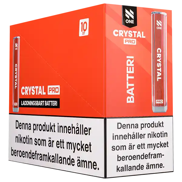 N One Crystal PRO Batteri Röd