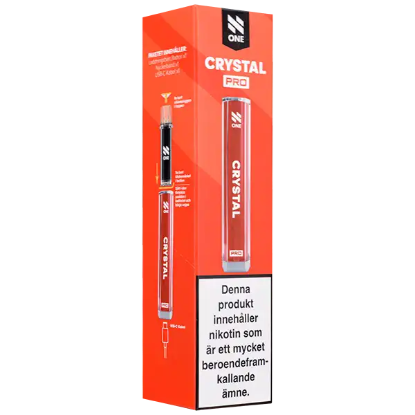 N One Crystal PRO Batteri Röd