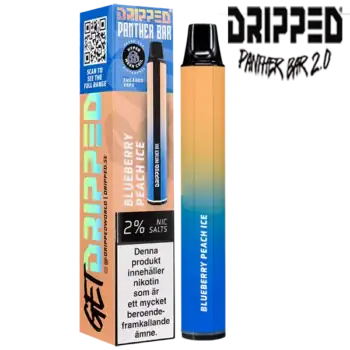 Dripped Panther Bar Blueberry Peach Ice är en engångsvape som ger upp till 800 puffar