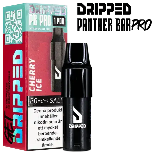 Dripped Panther Bar Pro Pod Cherry Ice 20 mg