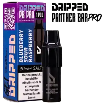 Dripped Panther Bar Pro Pod Blueberry Sour Raspberry