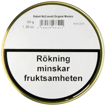 Robert McConell Maduro Forpackning Baksida