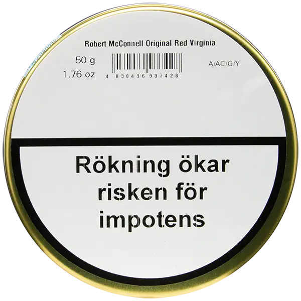 Robert McConnell Red Virginia Forpackning Baksida